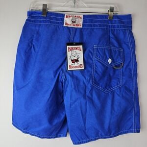 Birdwell Beach Britches New Mens Size 32 Board Shorts Blue Nylon Surf California
